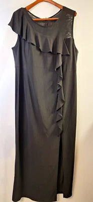 Maxi Vestido Formal R&M RICHARD Talla Grande 18W Volantes Evento Capricho Hada Grunge Foto 1 de 4