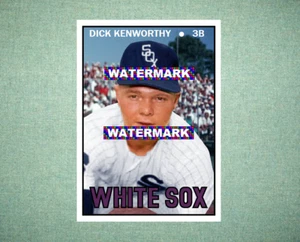 Dick Kenworthy Chicago White Sox 1967 Style Custom Baseball Art Card - Picture 1 of 2