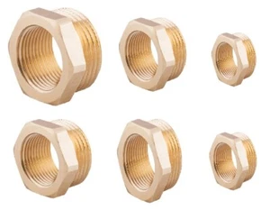 Reductor latón rosca exterior / rosca interior 5/4" 1" 3/4" 1/2" 3/8" 1/4" - Imagen 1 de 8