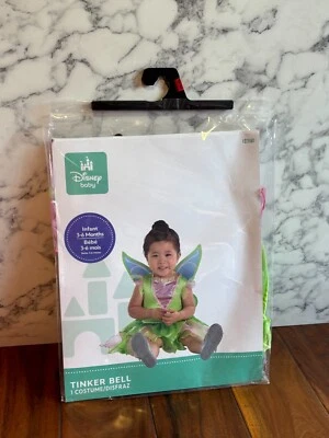 Disney Bebé Campanilla Peter Pan Disfraz Talla 3-6 Meses Vestido y Alas Niñas Foto 1 de 4