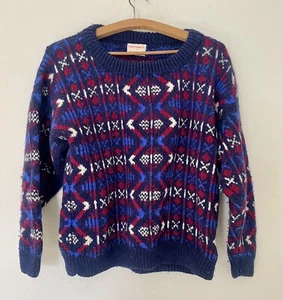 Suéter Jersey Vintage Tejido a Mano Mezcla Lana Talla M por Joan Vandervord - Imagen 1 de 5