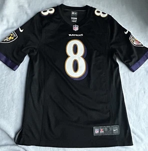 Men's Baltimore Ravens Lamar Jackson Nike Black Player Game Jersey NWOT - Picture 1 of 8