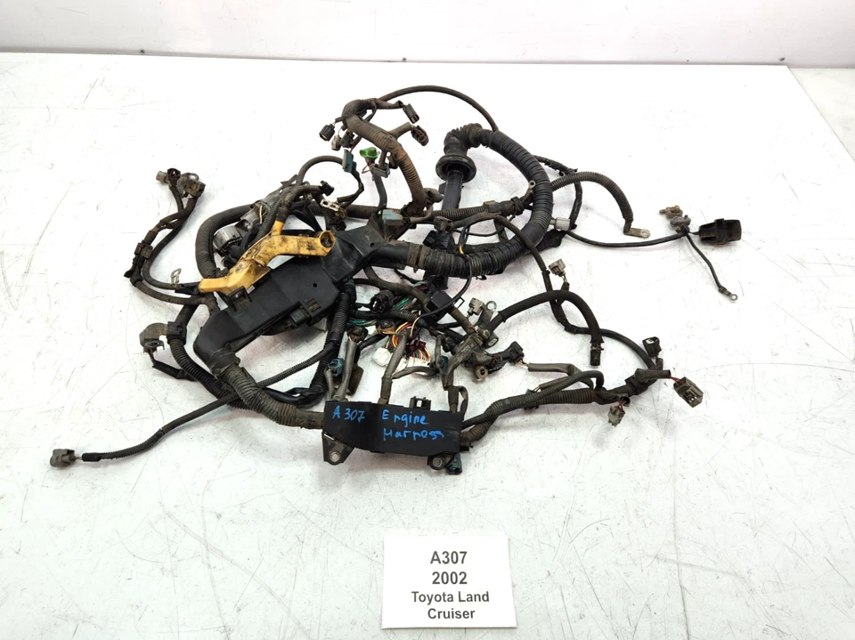 ✅ 98-02 OEM Toyota Land Cruiser J100 4.7L Motor Cableado Arnés Foto 1 de 4