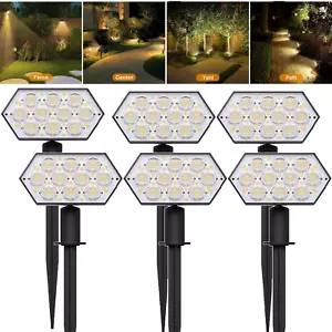 1-6 PACKS Solar 92LED Flood Lamp Spotlights Outdoor Garden Wall Landscape Lights - Picture 1 of 15
