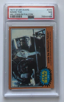 1977 Topps Star Wars Series 5 #315 Inside the Millennium Falcon NM PSA 7 - Image 1 of 2
