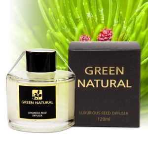 Verde Diffusore Naturale 120ml Olio Essenziale di Pino Corea Fatto a Mano - Foto 1 di 10
