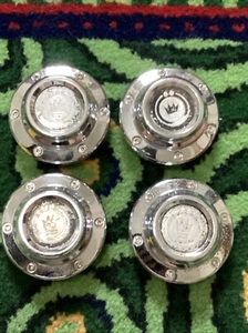 c-373-3 Konig Black / Chrome Wheel Center Cap 4 Pcs - Picture 1 of 4