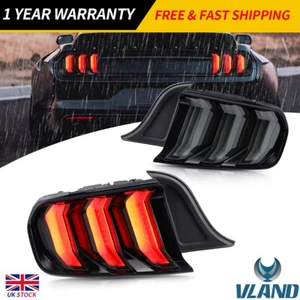 VLAND LED Tail Lights Smoked for Ford Mustang 2015-2020 FM FN GT S550 W/5 Modes - Picture 1 of 9