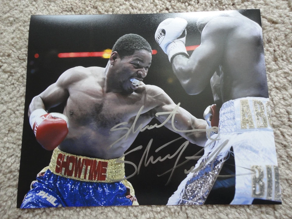 SHAWN "SHOWTIME" PORTER SIGNED BOXING PHOTO COA AUTOGRAPHED WELTERWEIGHT AKRON - Image 1 of 1