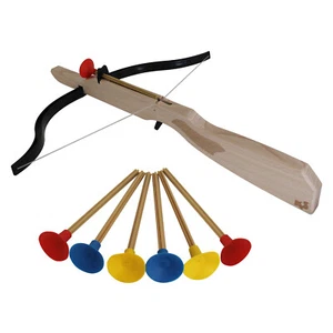 Stephan Armbrust aus Holz mit 6 Pfeilen Holzarmbrust für Treffspiele Adlerschieß - Bild 1 von 4