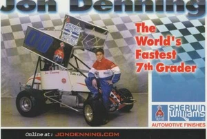 2000 Jon Denning Sherwin Williams World Of Outlaws WOO Sprint Auto Heldenkarte - Bild 1 von 1