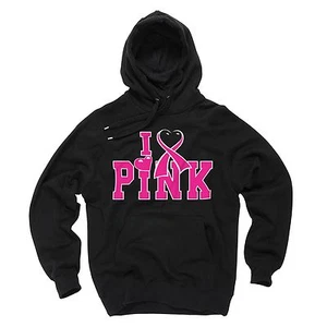 Breast Cancer Awareness I Love PINK Ribbon Survivor supporter Hoodie S-6X - Picture 1 of 4