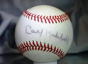 Carl Hubbell Jsa Certed National League Autograph Baseball Authentic Signed - Picture 1 of 1