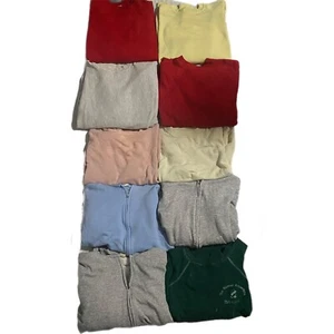 Vintage LOT 60s 70s 80s Zip Raglan Pullover Crewneck Sweat USA Faded Distressed - Picture 1 of 13