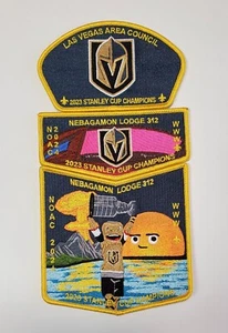 Nebagamon Lodge 312 Ordine della Freccia NOAC 2024 Set Patch Vegas Golden Knights - Foto 1 di 4