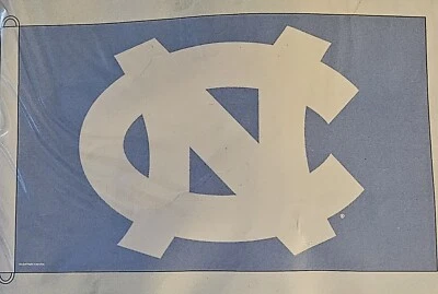 University of North Carolina Tar Heels UNC 3' X 5' Blue Banner Flag Wincraft NEW - Image 1 of 2