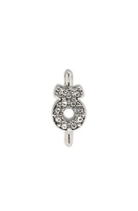 Keep Collective silver pave TAURUS sign charm, vintage/retired! - Picture 1 of 3