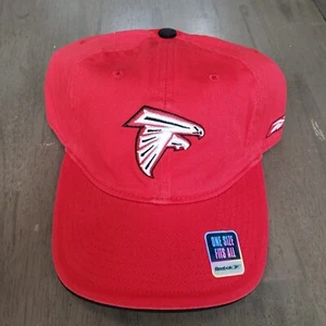 NEW Atlanta Falcons Hat Cap Mens Red White Fitted One Size NFL Football Reebok - Picture 1 of 9