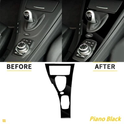 Cubierta interior del panel de cambio de marchas negro piano para BMW Serie 3 E92 M3 07-13 Foto 1 de 4