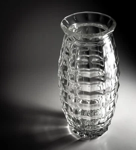 Jarrón Davidson 'Jacobeo' Art Deco Cristal Vidrio Apio, Molde Josef Inwald Años 30 - Imagen 1 de 17