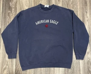 VTG 90s 80s American Eagle Outfitters Sweatshirt Medium Made in USA Star Logo - Picture 1 of 6