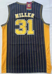 Reggie Miller "Knick Killer" HOF Indiana Pacers Signed Auto NBA Jersey W/COA - Picture 1 of 11