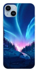 Coque en silicone imprimée compatible Apple iPhone 14 Plus Tombée de nuit - Picture 1 of 3