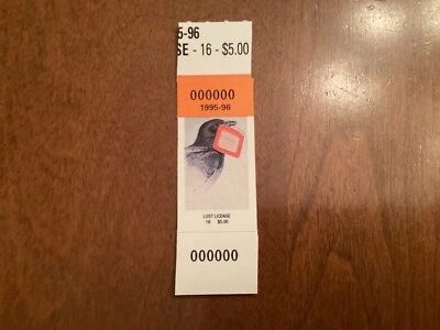 ICOLLECTZONE  US 1995-96 New York Lost License Hunting Stamp XF NH - Image 1 of 2