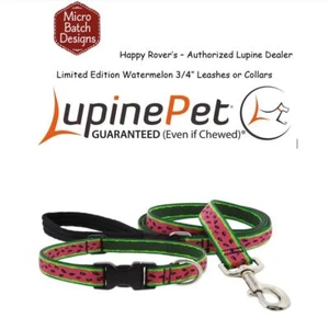 Lupine Lifetime LIMITED EDITION Hundehalsband oder Leine - 3/4" - Sommer - WASSERMELONE - Bild 1 von 7