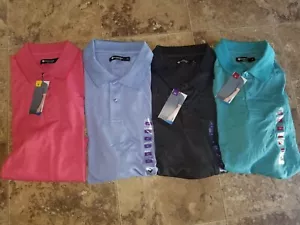 New Mens Member's Mark Polo Short Sleeve Shirt Blue Teal Black Gray Salmon Pink - Picture 1 of 4