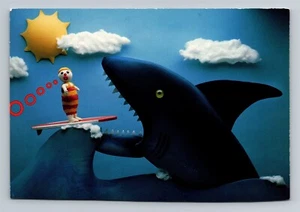 Postal OH No Mr. Bill Shark Attack c1988 - Imagen 1 de 2
