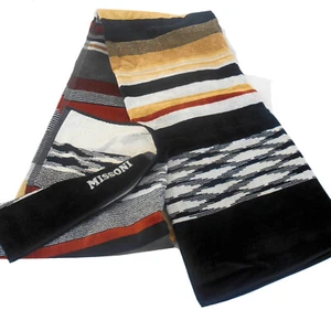 MISSONI HOME BEACH TOWEL 40x70in 100x180cm STRANDTUCH COTTON VELOUR BALDO 160 - Picture 1 of 7