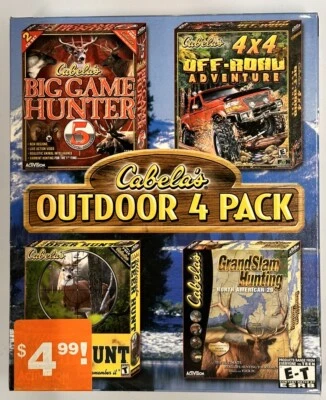 Cabelas Outdoor 4 Pack PC Games Big Box - Image 1 of 3