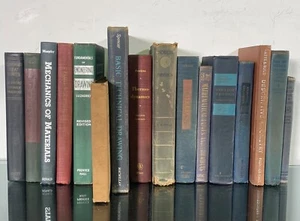 Mechanical Engineering Hardback Vintage Office Books Materials Drawing Thermo - Picture 1 of 24