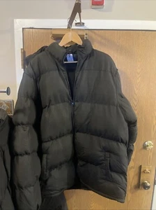 ActivPro Herren Größe 3XL Zementgrau & Schwarz Puffy Winter PUFFER Mantel! - Bild 1 von 5