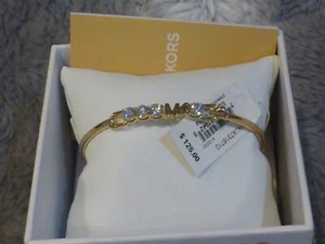 Michael Kors Signature MK Cubic Zirconia Bangle Bracelet NWT $125 - Picture 1 of 1