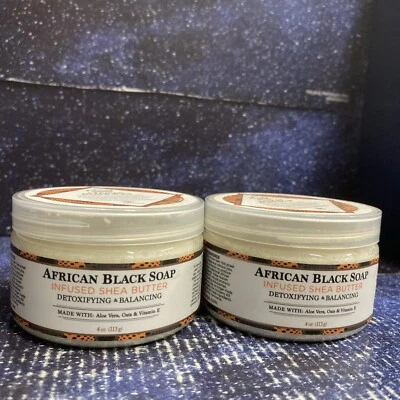 2 X Nubian Heritage Shea Butter Soap, African Black, 4 Oz - Image 1 of 4
