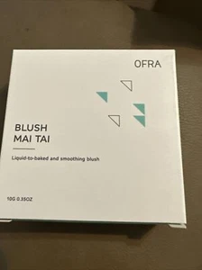 OFRA Cosmetics Blush in Mai Tai Full Size .35 oz w/ Mirror Coral Orange - Picture 1 of 2