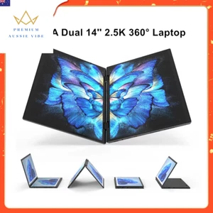 Topton L14 YOGA Dual Screen 360° Laptop 12Th Gen Intel N95 2*14 Inch 2.5K Touch - Picture 1 of 8
