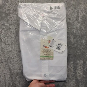 Dickies Shirt Womens 3XL Long Sleeve Stretch Poplin Moisture Wicking Tailored - Picture 1 of 7