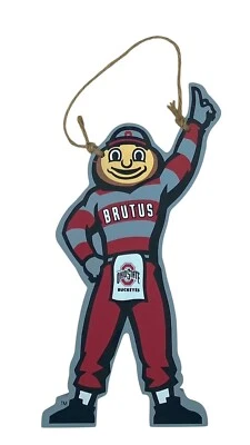 Ohio State Buckeyes Brutus 9.5” Sign-Ornament-Wreath Centerpiece by OxBay-New - Image 1 of 2