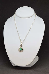 Colgante de plata de ley verde - Imagen 1 de 4