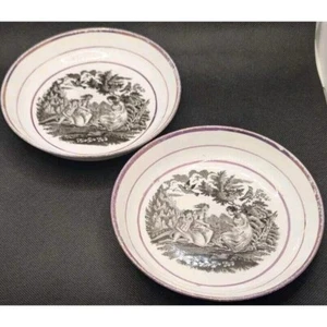 Spode copeland porcellana circa 1800 coppia di ciotole - Foto 1 di 9
