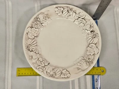 Prato de jantar buffet CRAZED caixa e barril campos de outono - Imagem 1 de 4