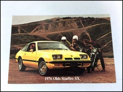 1976 Oldsmobile Starfire SX Original 1-page Car Photo Post Card Postcard Foto 1 de 2