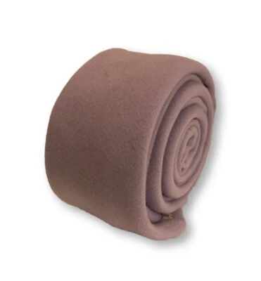 Frederick Thomas Designer Wool Mens Tie - Lilac Purple - Plain Skinny - Image 1 of 4