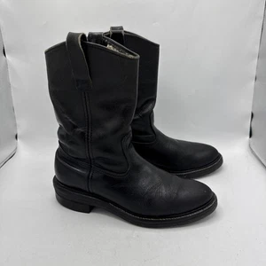 Vintage Red Wing Boots Herren 8,5 Schwarz Leder Pull On Pecos 11342 80er - Bild 1 von 12