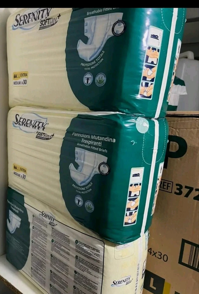 120 Pannoloni Misura Media 4 Confezioni Da 30 Pezzi Serenity A Strappo... - Immagine 1 di 1
