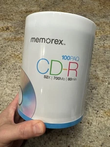 Memorex CD-R Digital Media 52X 700mb 80Min 100 Pack New Factory Sealed - Picture 1 of 2