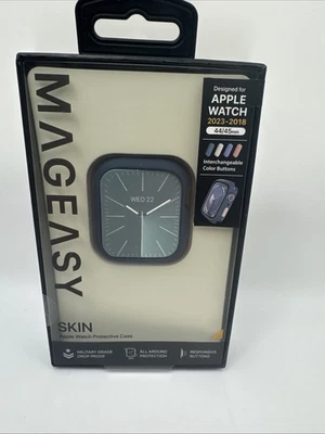 NUEVO ESTUCHE MAGEASY Odyssey grado militar para Apple Watch 2018-2023 44 mm 45 mm azul Foto 1 de 2